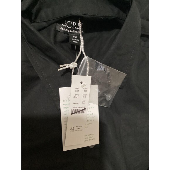 J Crew Dress Womens Petite 00P Short Sleeve Button Down Midi Pockets - Picture 6 of 7